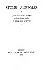 Cover of: Stolen aureoles by T. Edmund Harvey