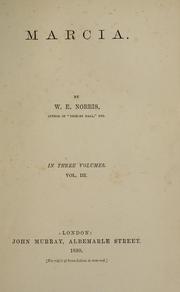 Cover of: Marcia by William Edward Norris