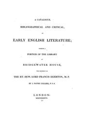 Cover of: Catalogue Bibliographical and Critical of Early English Literature: Forming a Portion of the ...