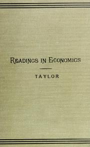 Cover of: Some readings in economics by Fred M. Taylor