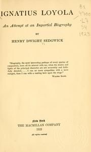 Ignatius Loyola by Sedgwick, Henry Dwight