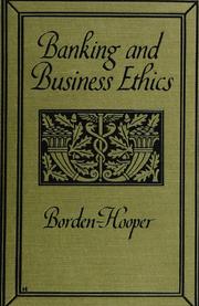 Cover of: Banking and business ethics