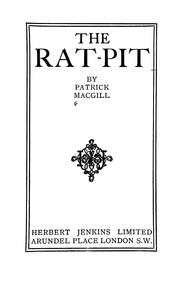 Cover of: The rat-pit by Patrick MacGill