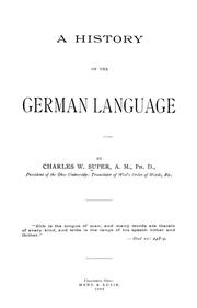 A history of the German language by Super, Charles William