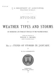 Cover of: Studies of weather types and storms by professors and forecast officials of the Weather bureau. by United States. Weather Bureau.