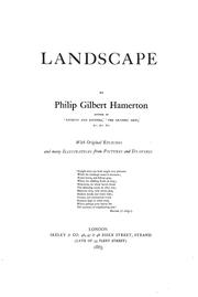 Cover of: Landscape