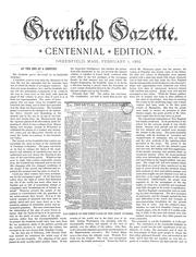 Greenfield gazette by Gazette and courier, Greenfield, Mass.