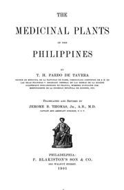 Cover of: The medicinal plants of the Philippines by Trinidad Hermenegildo Pardo de Tavera