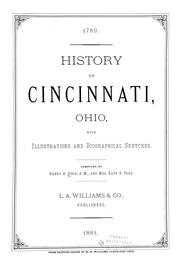 Cover of: History of Cincinnati, Ohio by Henry Allen Ford