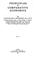 Cover of: Principles of comparative economics