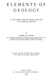 Cover of: Elements of geology by Joseph Le Conte