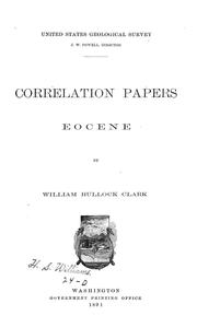 Cover of: Correlation papers: Eocene