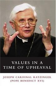 Cover of: Values in a Time of Upheaval