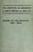 Cover of: The Institute of Chemistry of Great Britain and Ireland...History of the institute: 1877-1914