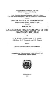 Cover of: A geological reconnaissance of the Dominican republic