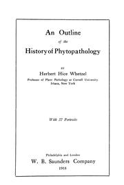 Cover of: An outline of the history of phytopathology