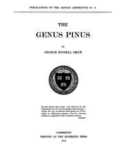 Cover of: The genus Pinus by George Russell Shaw