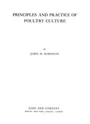 Cover of: Principles and practice of poultry culture