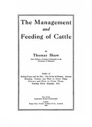 The management and feeding of cattle by Thomas Shaw