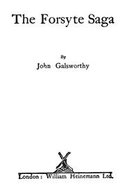 Cover of: The Forsyte saga | John Galsworthy