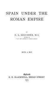 Cover of: Spain under the Roman empire