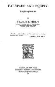 Cover of: Falstaff and equity by Phelps, Charles E.