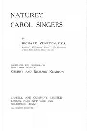 Cover of: Nature's carol singers by Richard Kearton