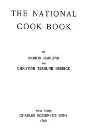 Cover of: The national cook book.