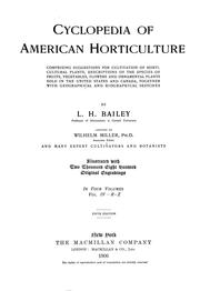 Cover of: Cyclopedia of American horticulture by L. H. Bailey
