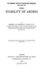 Cover of: The stability of arches