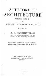 Cover of: A history of architecture
