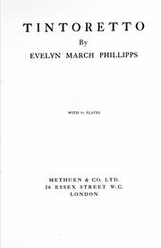 Cover of: Tintoretto by Phillipps, Evelyn March