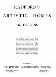 Cover of: Radford's artistic homes: 250 designs.