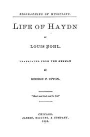 Life of Haydn by Ludwig Nohl