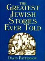 Cover of: The greatest Jewish stories ever told by Patterson, David