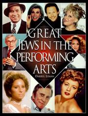 Cover of: Great Jews in the performing arts