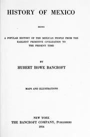 History of Mexico by Hubert Howe Bancroft