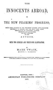 Cover of: The innocents abroad, or, The new pilgrims' progress by Mark Twain