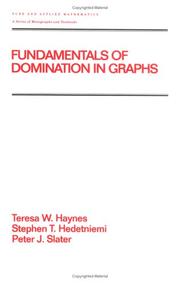Cover of: Fundamentals of domination in graphs by Teresa W. Haynes