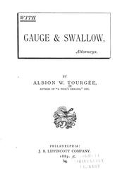 Cover of: With Gauge & Swallow, attorneys.