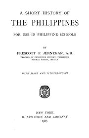 Cover of: A short history of the Philippines: for use in Philippine schools