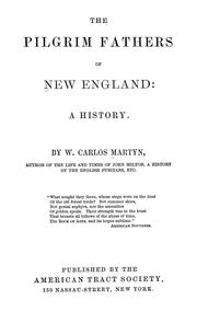 Cover of: The Pilgrim fathers of New England: a history.