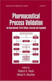 Pharmaceutical process validation by Robert Nash