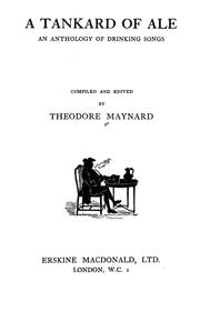 Cover of: A tankard of ale by Theodore Maynard, Theodore Maynard