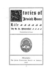 Cover of: Stories of Jewish home life