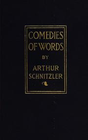 Cover of: Comedies of words and other plays