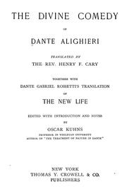 Cover of: The Divine comedy of Dante Alighieri by Dante Alighieri