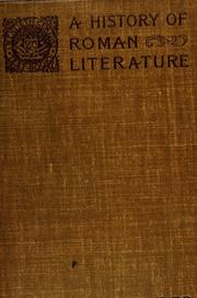 Cover of: ...A history of Roman literature
