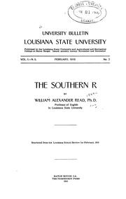 Cover of: The southern R