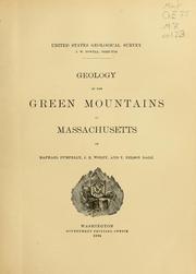 Cover of: Geology of the Green Mountains in Massachusetts